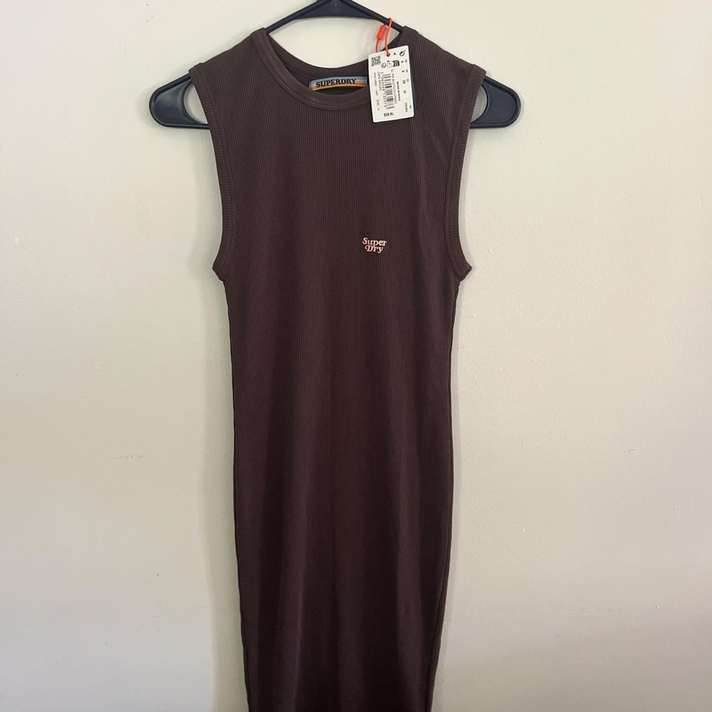 Brown Ribbed dress - Picture 2 of 5